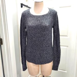 American Eagle Outfitters navy white sweater top Size Medium